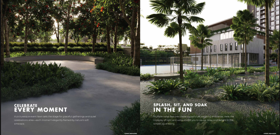 Garden gathering space and sports amenity
