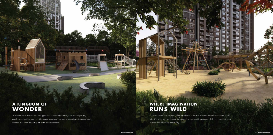 Children's adventure play area
