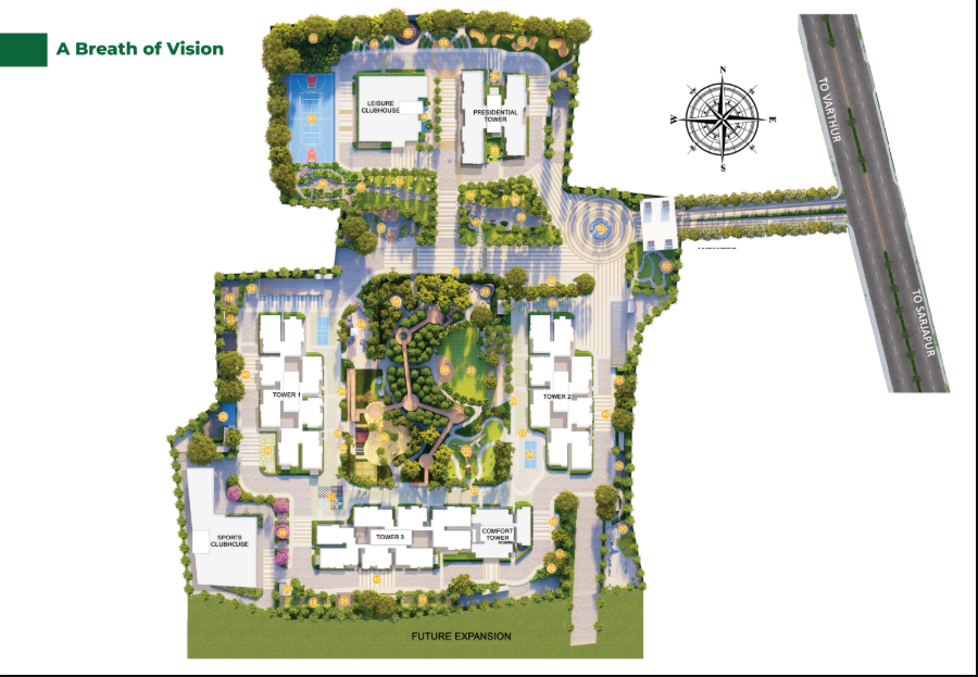 Abhee Aaria master plan